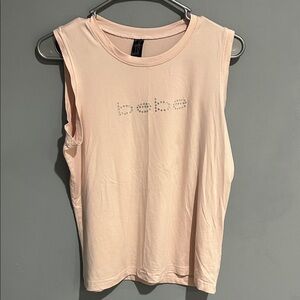 Bebe Light Pink Muscle Tee